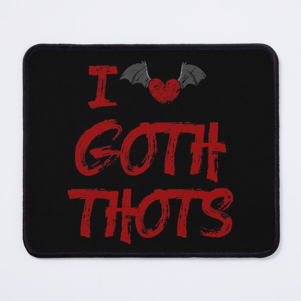 Item preview, I Love Goth Thots Flying Heart Bloody Halloween Design designed and sold by anjanaartz.