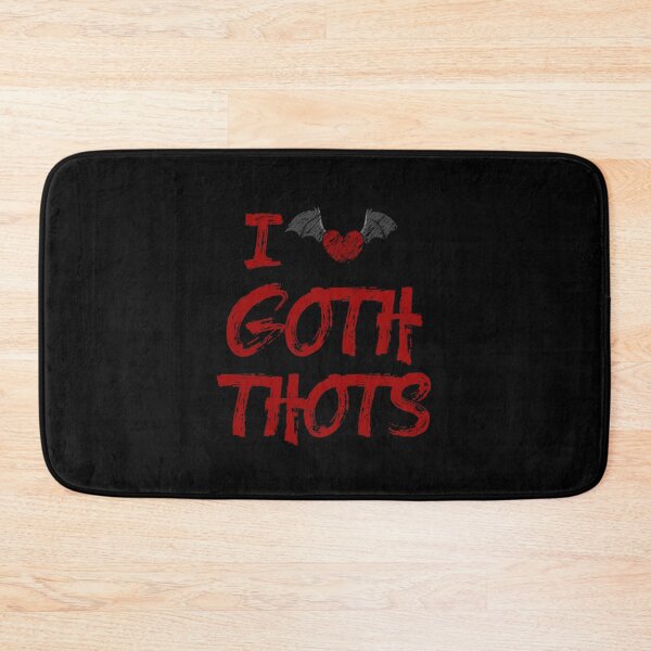 Item preview, I Love Goth Thots Flying Heart Bloody Halloween Design designed and sold by anjanaartz.