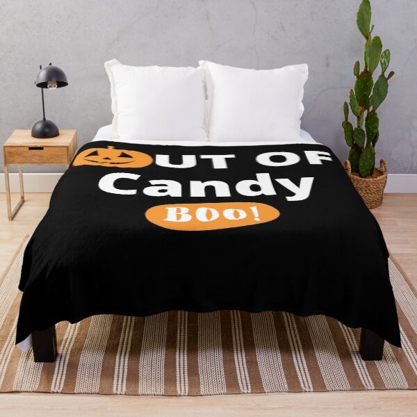 Item preview, Out Of Candy. Boo! Funny Halloween Quote. designed and sold by That Cheeky Tee.