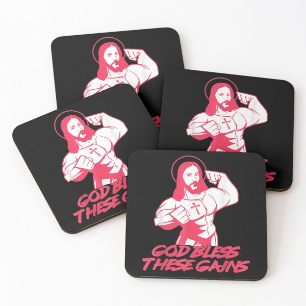 Item preview, Muscle Jesus Weight Lifting Workout Humor Gift designed and sold by miann4.