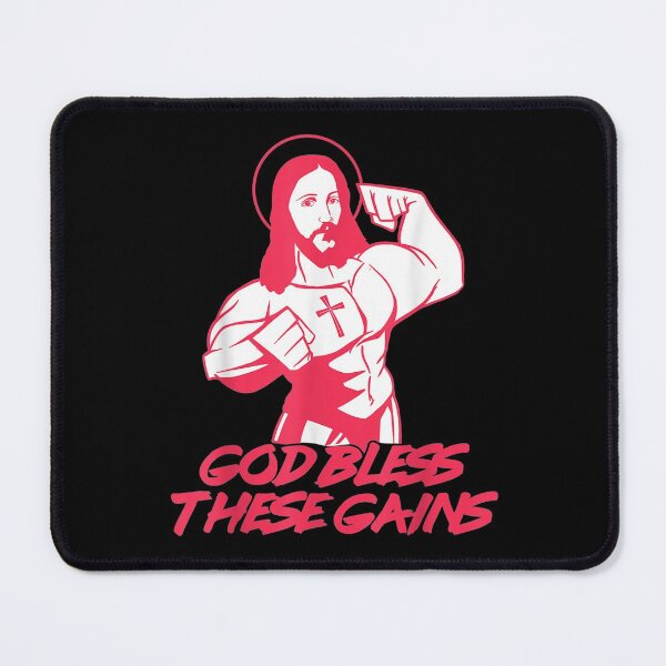 Item preview, Muscle Jesus Weight Lifting Workout Humor Gift designed and sold by miann4.