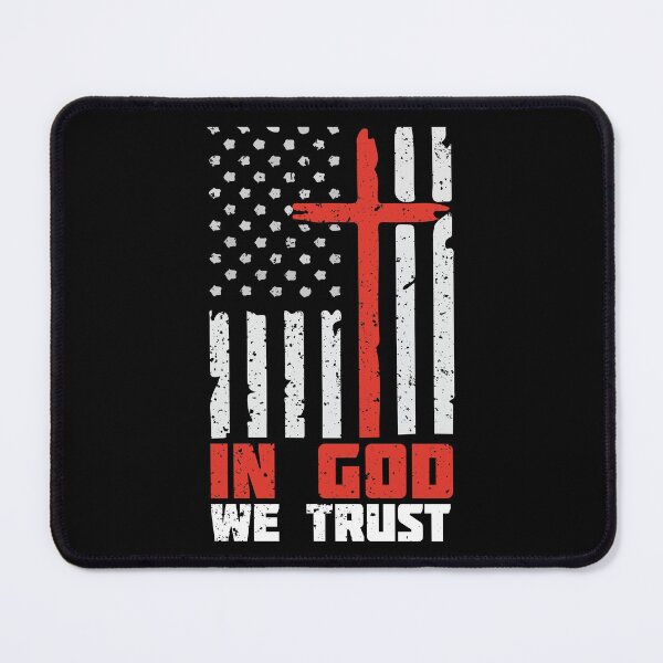 Item preview, In God We Trust American Flag with Cross gift design designed and sold by Sheepherder120.