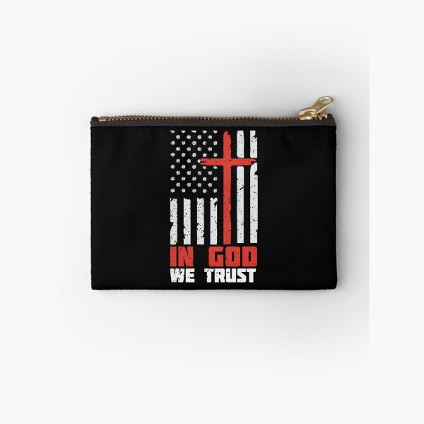 Item preview, In God We Trust American Flag with Cross gift design designed and sold by Sheepherder120.