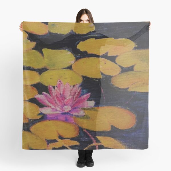 Soft floral Lily in the Pond fall fashion Scarf