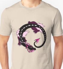 Coiled Pink Dragon Unisex T-Shirt
