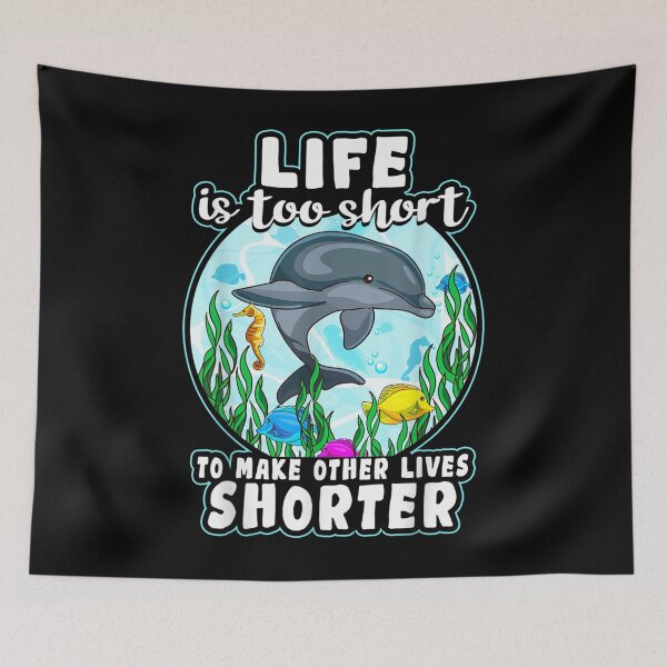 Item preview, Self Improve T Quote Dolphin Ocean Fish designed and sold by miann4.
