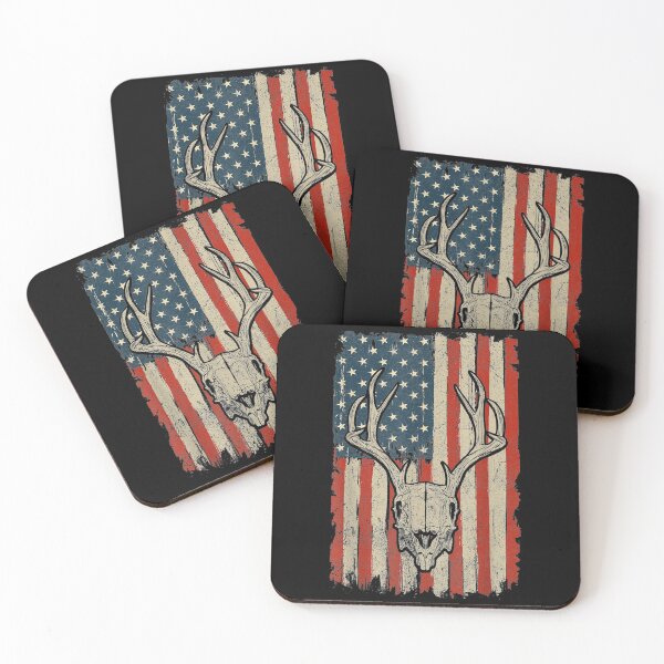 Item preview, Vintage Us Flag Deer Scull Hunting Bow Hunter Hunters designed and sold by miann4.
