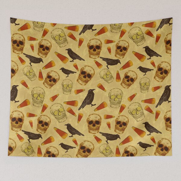 Item preview, Ravens, Skulls, and Candy Corn designed and sold by Donna Norton.