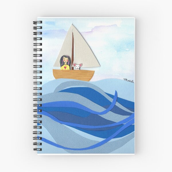 Item preview, Swirling Waves with Eva designed and sold by Mahli's  Artful Whimsy.