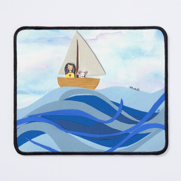 Item preview, Swirling Waves with Eva designed and sold by Mahli's  Artful Whimsy.