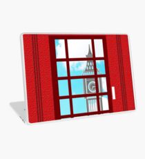 England Classic British Telephone Box Minimalist Laptop Skin