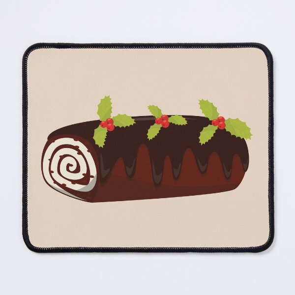 Item preview, Christmas Yule Log Cake - Bûche de Noël designed and sold by Alicia Chee.