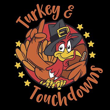 Turkey Day Football  Production Ready Artwork for T-Shirt Printing