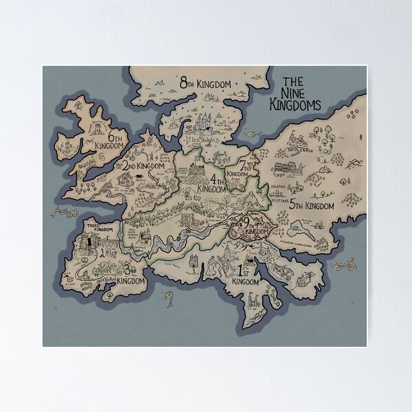 Item preview, The 10th Kingdom Map designed and sold by Jewelia Howard.