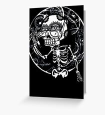 skull glasses Greeting Card
