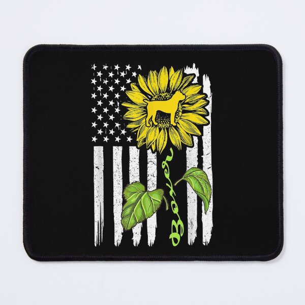 Item preview, Boxer Dog American Flag And Sunflower Gift designed and sold by miann4.