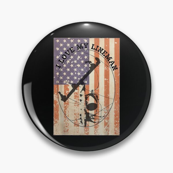 Item preview, I Love My Lineman American Flag Linesman Wife designed and sold by maudean.