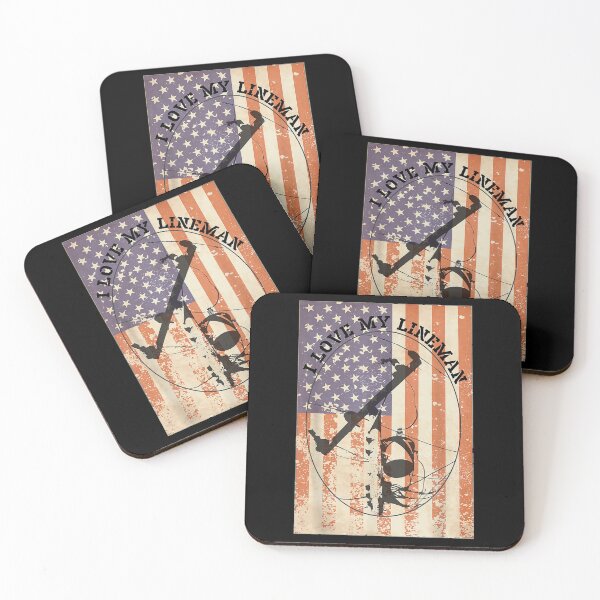 Item preview, I Love My Lineman American Flag Linesman Wife designed and sold by maudean.