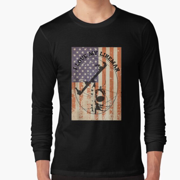 Item preview, I Love My Lineman American Flag Linesman Wife designed and sold by maudean.