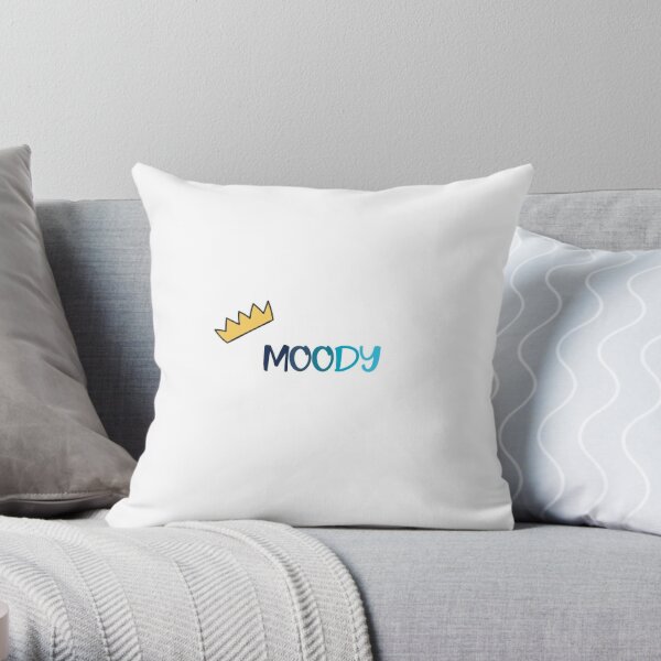 Moddy ,chiil pill mooded  Throw Pillow