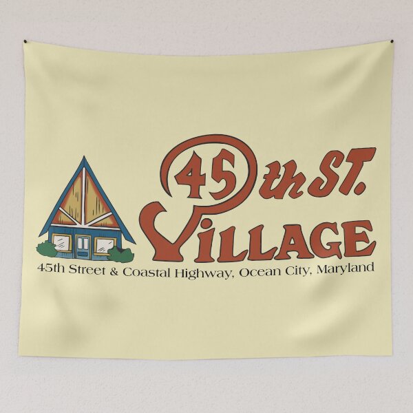 Item preview, 45th Street Village, Ocean City, MD designed and sold by TeeArcade84.