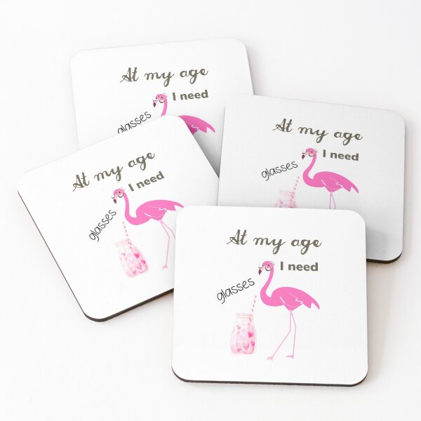Item preview, At my age I need glasses | funny cocktail quote designed and sold by NathBros.