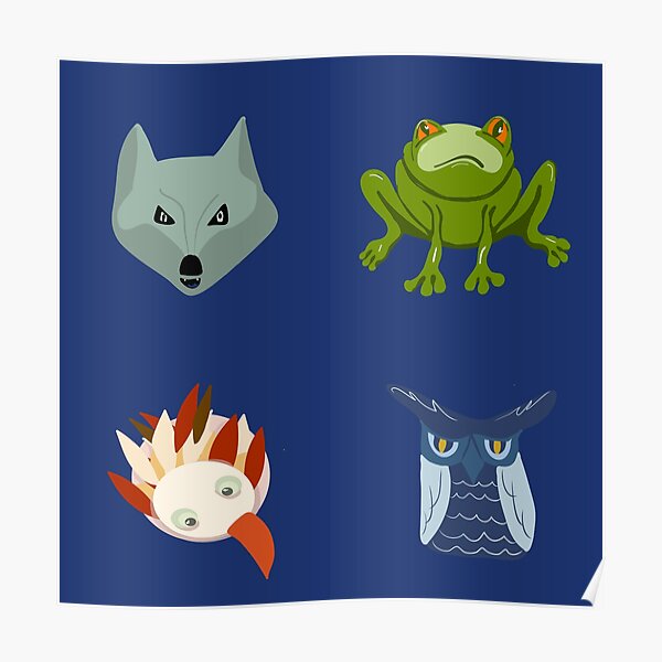 Clever animal pack Poster