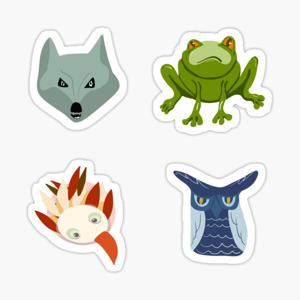 Clever animal pack Sticker