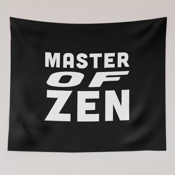 Item preview, Master of Zen Finding Inner Peace - White Text designed and sold by Voyshop.
