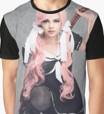 Babydoll Pink Hair Graphic T-Shirt