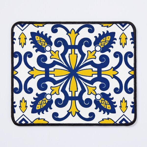 Item preview, Traditional Nikea Moroccan Moors Portuguese Tiles Azulejo Graphic Pattern designed and sold by WheresMyMojo.