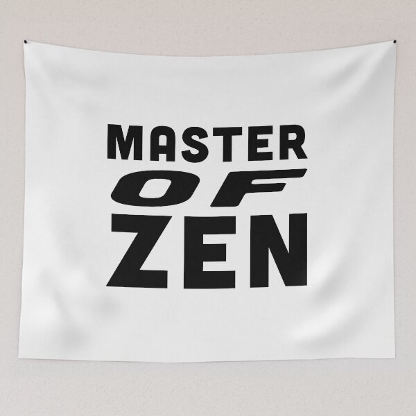 Item preview, Master of Zen Finding Inner Peace - Black Text designed and sold by Voyshop.