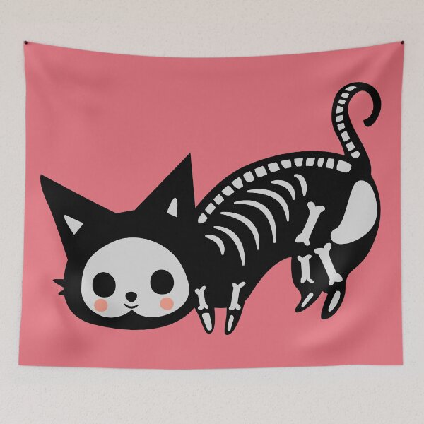 Item preview, Halloween Pets - Kitten Skeleton designed and sold by Orangegrph.
