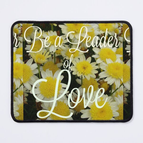Item preview, Yellow Daisy Flower Pattern Love Quote designed and sold by Sarah Rajkotwala.