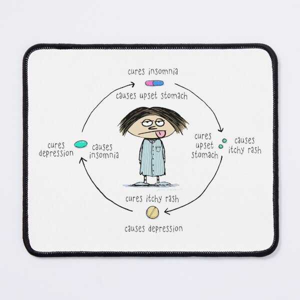 Item preview, Medicinal Cures and Causes - Humorous Illustration designed and sold by Jenn Inashvili.