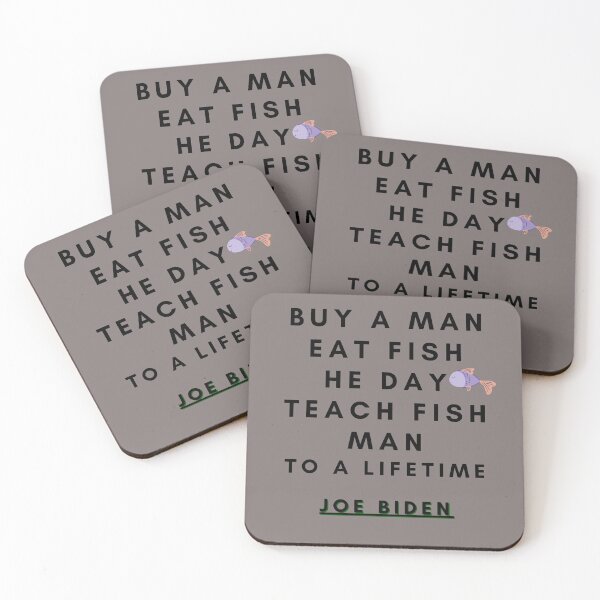Item preview, Buy a man eat fish ,joe biden qoutes essential t-shirt Classic T-Shirt designed and sold by NIKENchop.