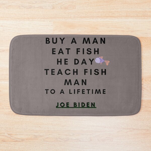 Item preview, Buy a man eat fish ,joe biden qoutes essential t-shirt Classic T-Shirt designed and sold by NIKENchop.
