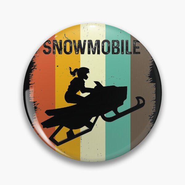 Item preview, Vintage Retro Snowmobile designed and sold by thanhmaidesign.