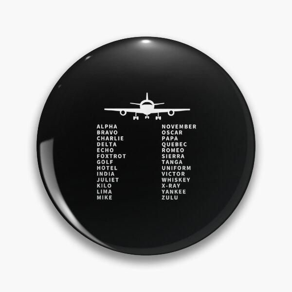 Item preview, Pilot Airplane Phonetic Alphabet Flight Gift designed and sold by maudean.