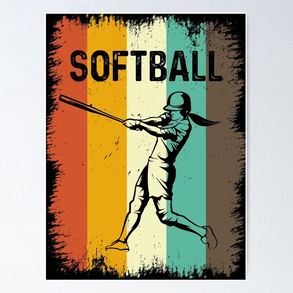 Item preview, Vintage Retro Softball designed and sold by thanhmaidesign.