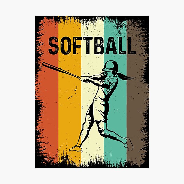Item preview, Vintage Retro Softball designed and sold by thanhmaidesign.