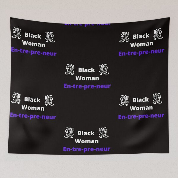 Item preview, Black Woman Entrepreneur-White text designed and sold by Trendi61.