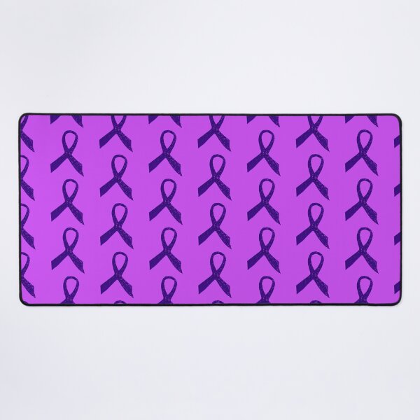 Breast Cancer Ribbon To Help Raise Awareness Desk Mat