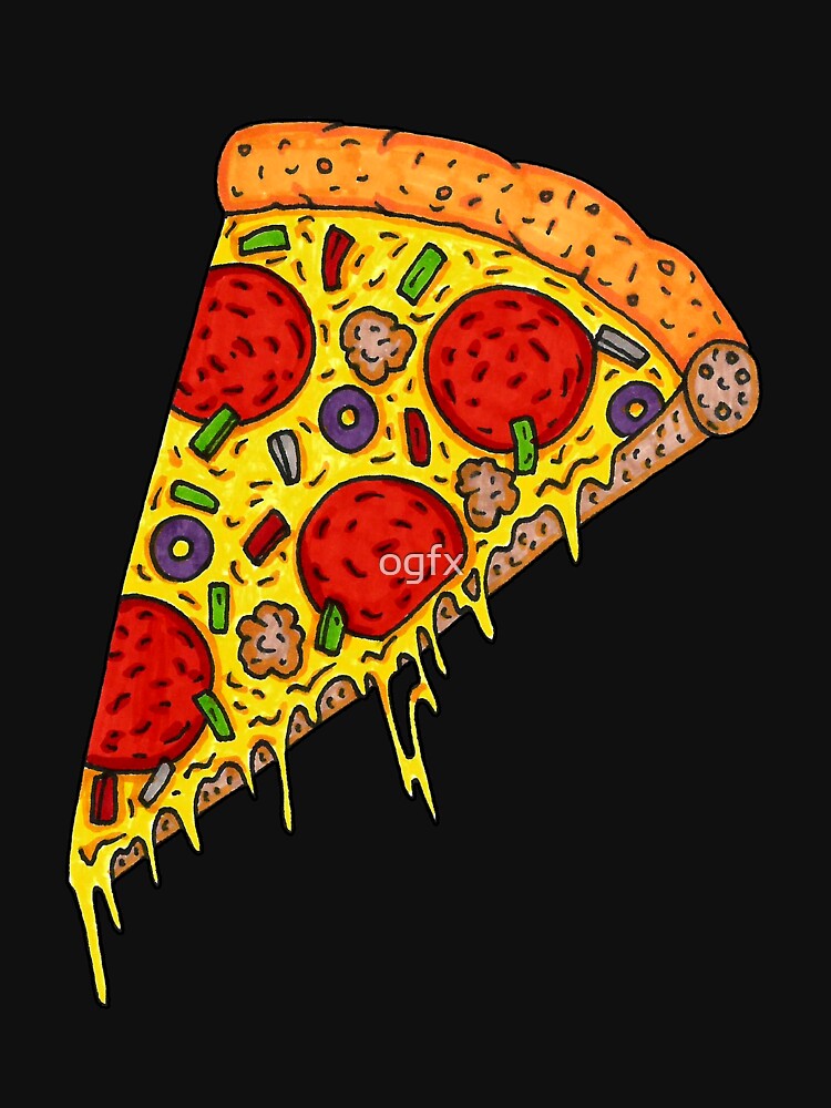 Thumbnail 3 of 3, Racerback Tank Top, Pizza Slice designed and sold by ogfx.