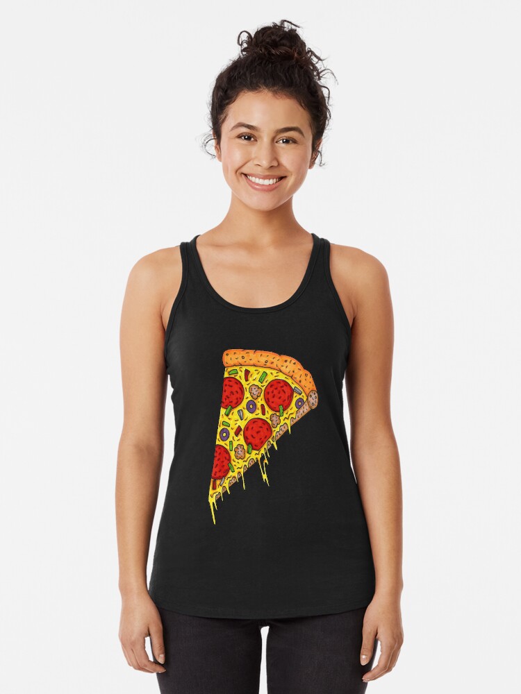 Thumbnail 1 of 3, Racerback Tank Top, Pizza Slice designed and sold by ogfx.