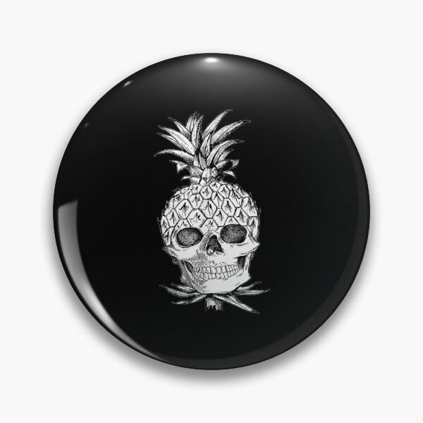 Item preview, Pineapple Skull Fruit Skull Goth Illustration designed and sold by maudean.