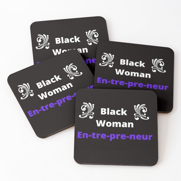 Item preview, Black Woman Entrepreneur-White text designed and sold by Trendi61.