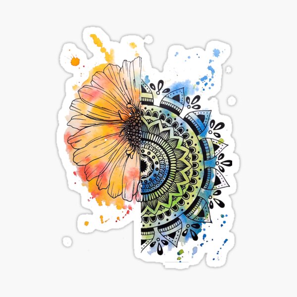 Item preview, Flower Mandala designed and sold by Canvases-lenses.