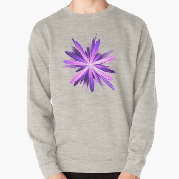 Flower blast #fractal art Pullover Sweatshirt