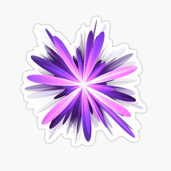 Flower blast #fractal art Sticker
